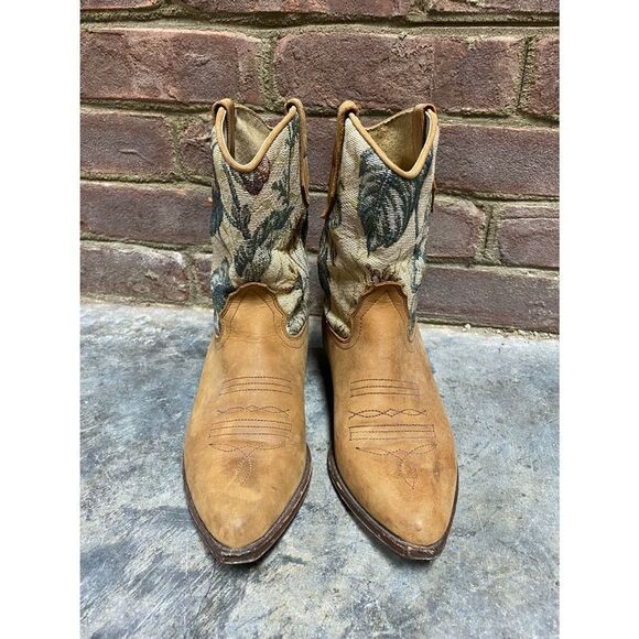 Seychelles Tan Leather Western Pointed Toe Boot Size 6 - Picture 3 of 9